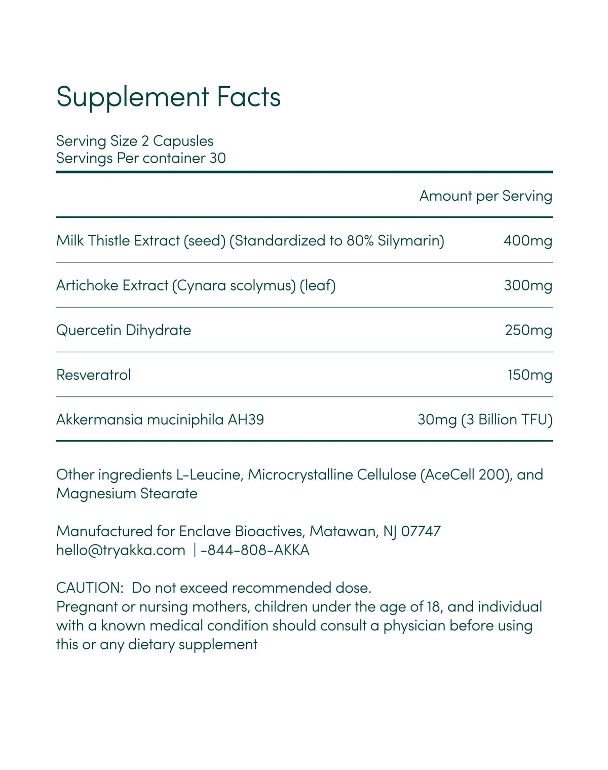 Nutrition information